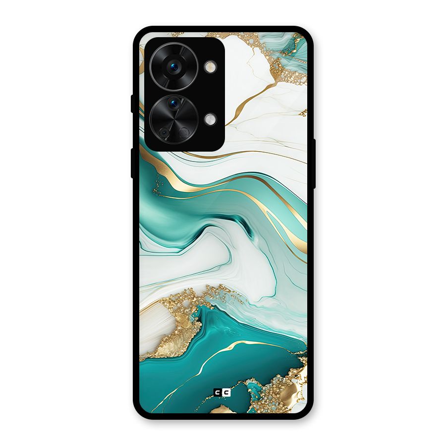 Marvelous Marble Glass Back Case for OnePlus Nord 2T