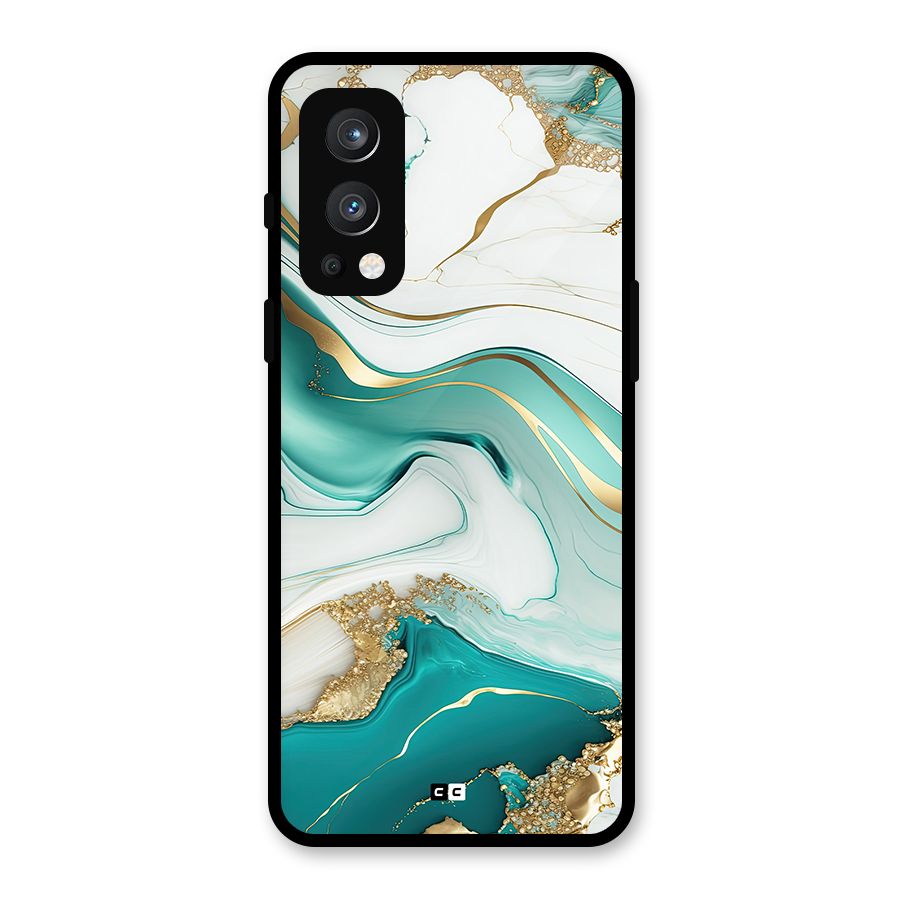Marvelous Marble Glass Back Case for OnePlus Nord 2 5G