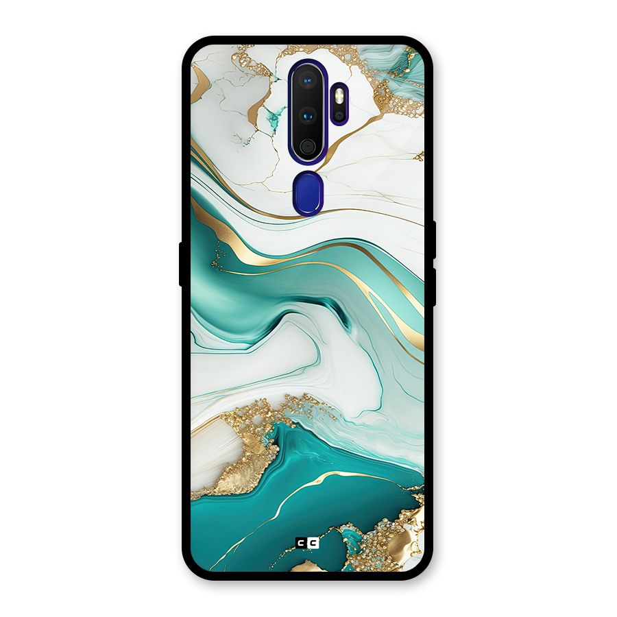 Marvelous Marble Glass Back Case for Oppo A9 (2020)
