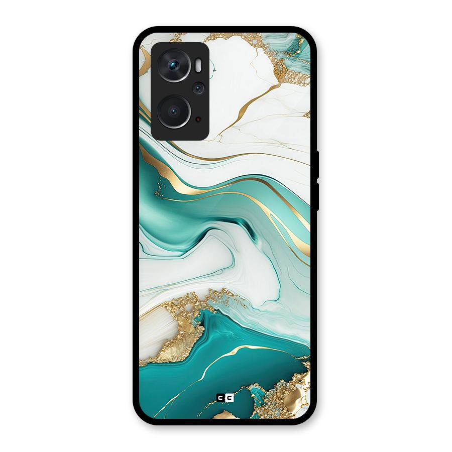Marvelous Marble Glass Back Case for Oppo K10 4G