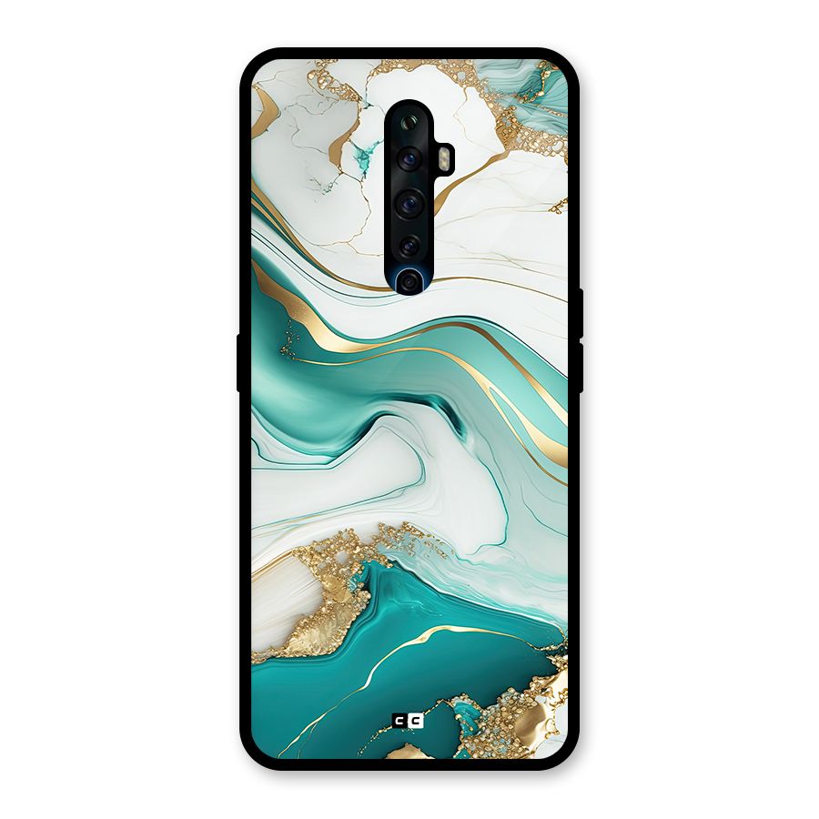 Marvelous Marble Glass Back Case for Oppo Reno2 Z
