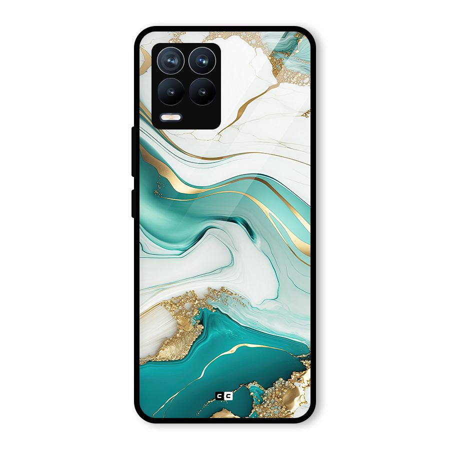 Marvelous Marble Glass Back Case for Realme 8 Pro