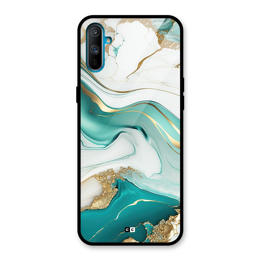 Marvelous Marble Glass Back Case for Realme C3