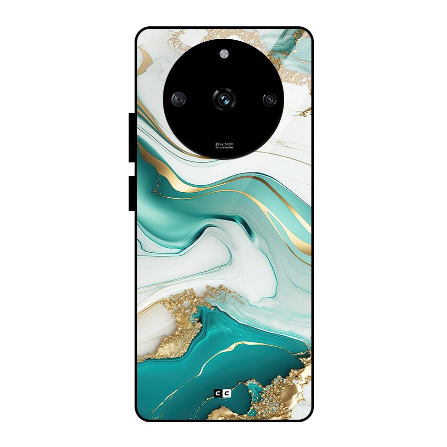 Marvelous Marble Glass Back Case for Realme Narzo 60 5G