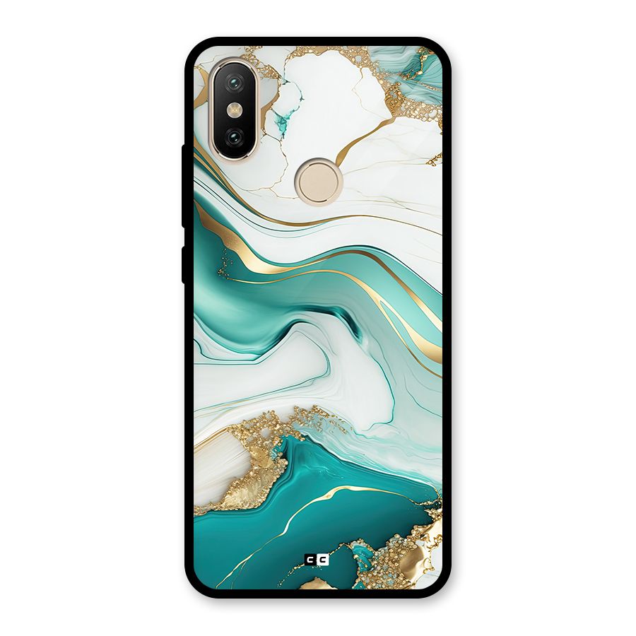 Marvelous Marble Glass Back Case for Redmi A2