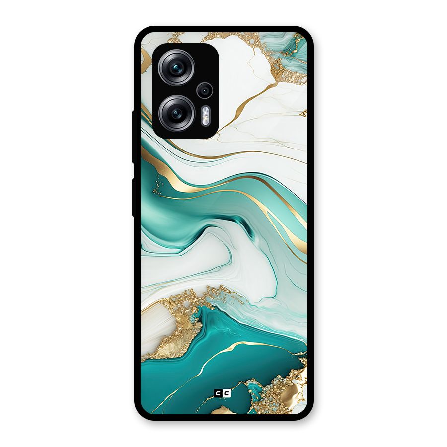Marvelous Marble Glass Back Case for Redmi K50i