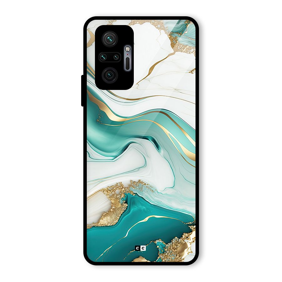 Marvelous Marble Glass Back Case for Redmi Note 10 Pro Max