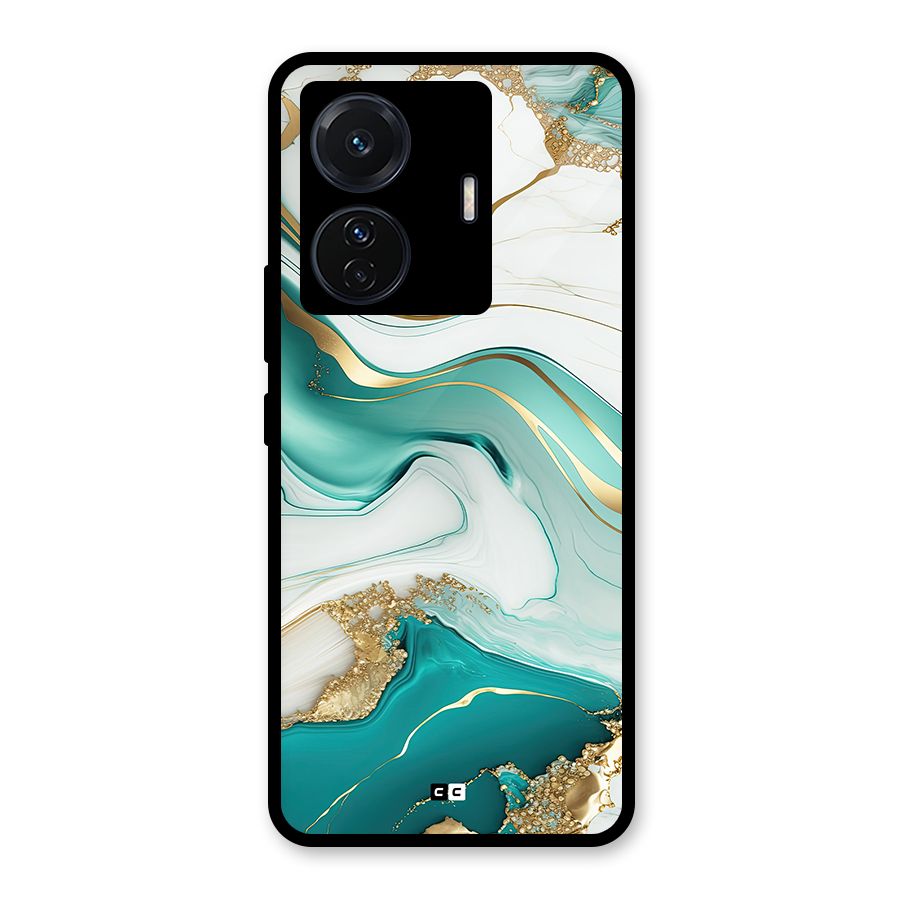 Marvelous Marble Glass Back Case for Vivo T1 Pro