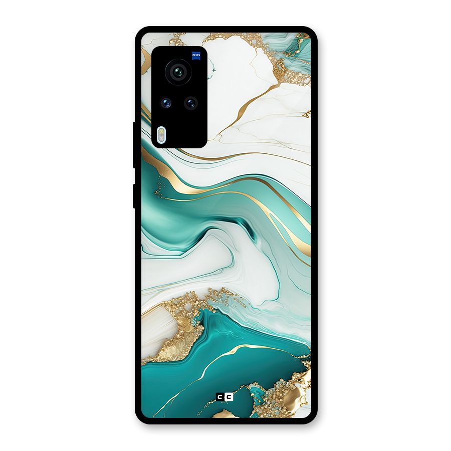 Marvelous Marble Glass Back Case for Vivo X60 Pro