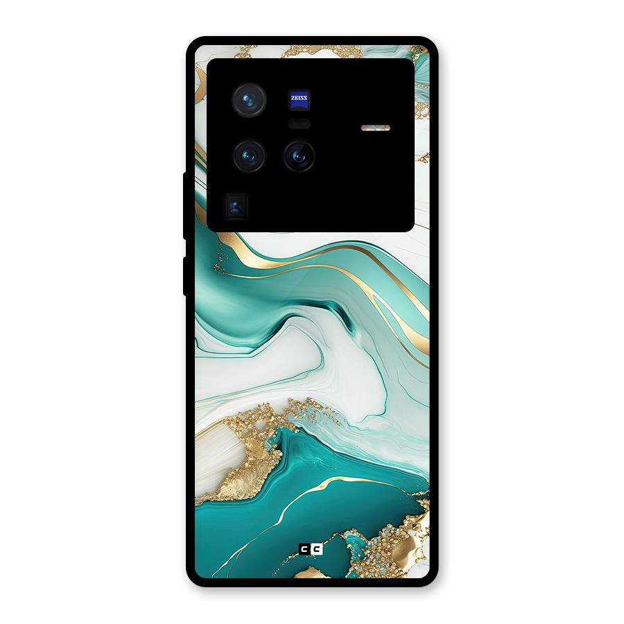 Marvelous Marble Glass Back Case for Vivo X80 Pro
