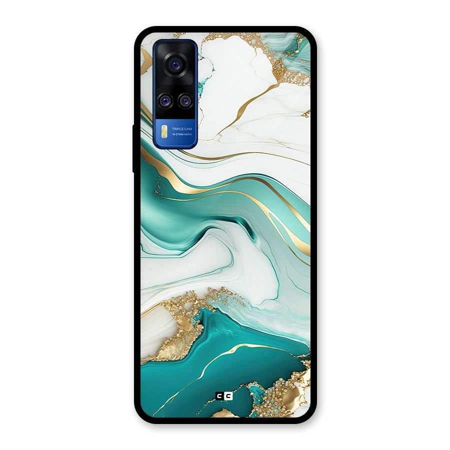 Marvelous Marble Glass Back Case for Vivo Y31