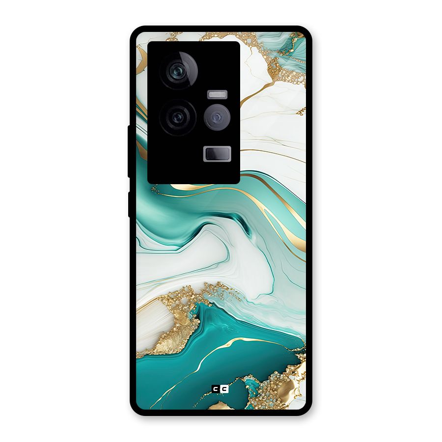 Marvelous Marble Glass Back Case for Vivo iQOO 11 5G