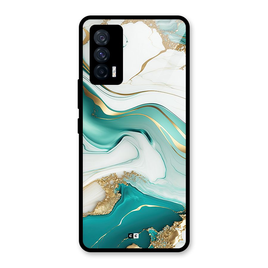 Marvelous Marble Glass Back Case for Vivo iQOO 7 5G