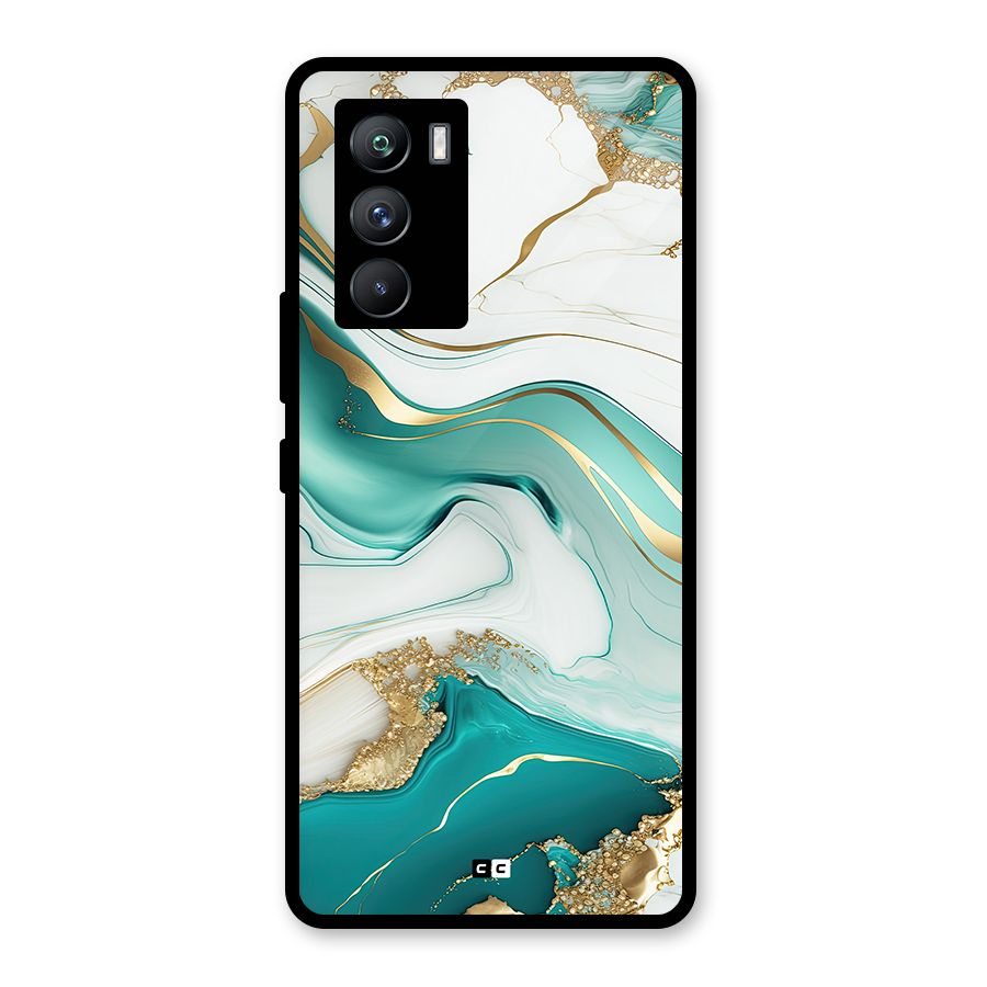 Marvelous Marble Glass Back Case for Vivo iQOO 9 SE