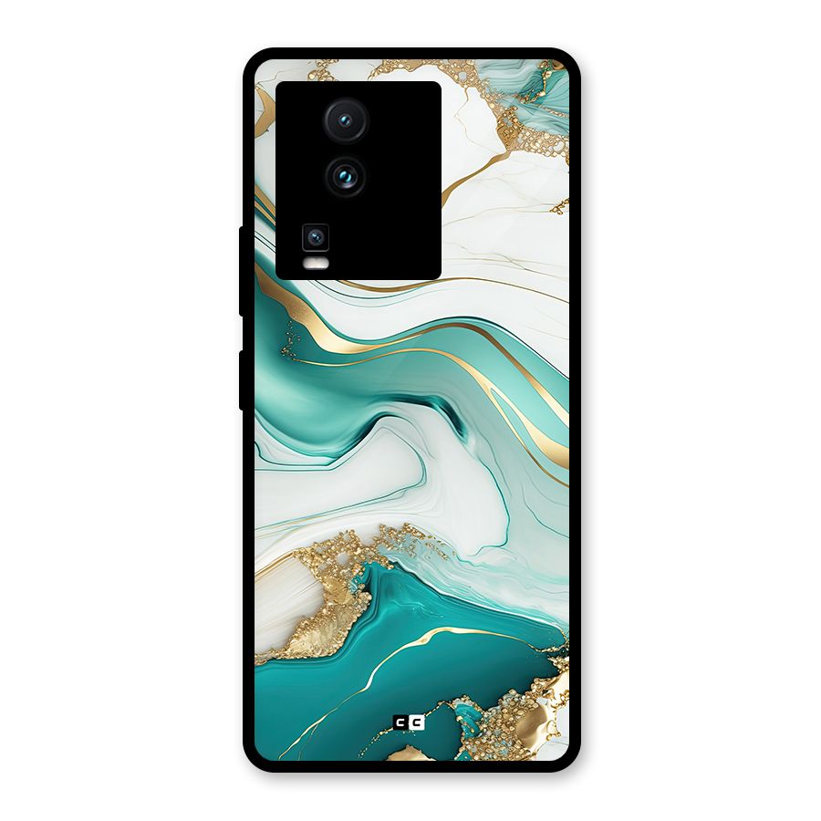 Marvelous Marble Glass Back Case for Vivo iQOO Neo 7 Pro