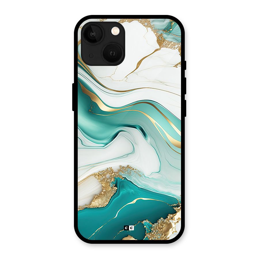 Marvelous Marble Glass Back Case for iPhone 13