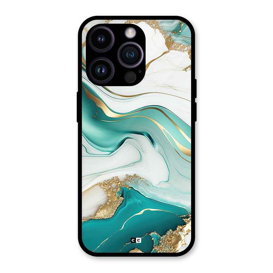 Marvelous Marble Glass Back Case for iPhone 14 Pro