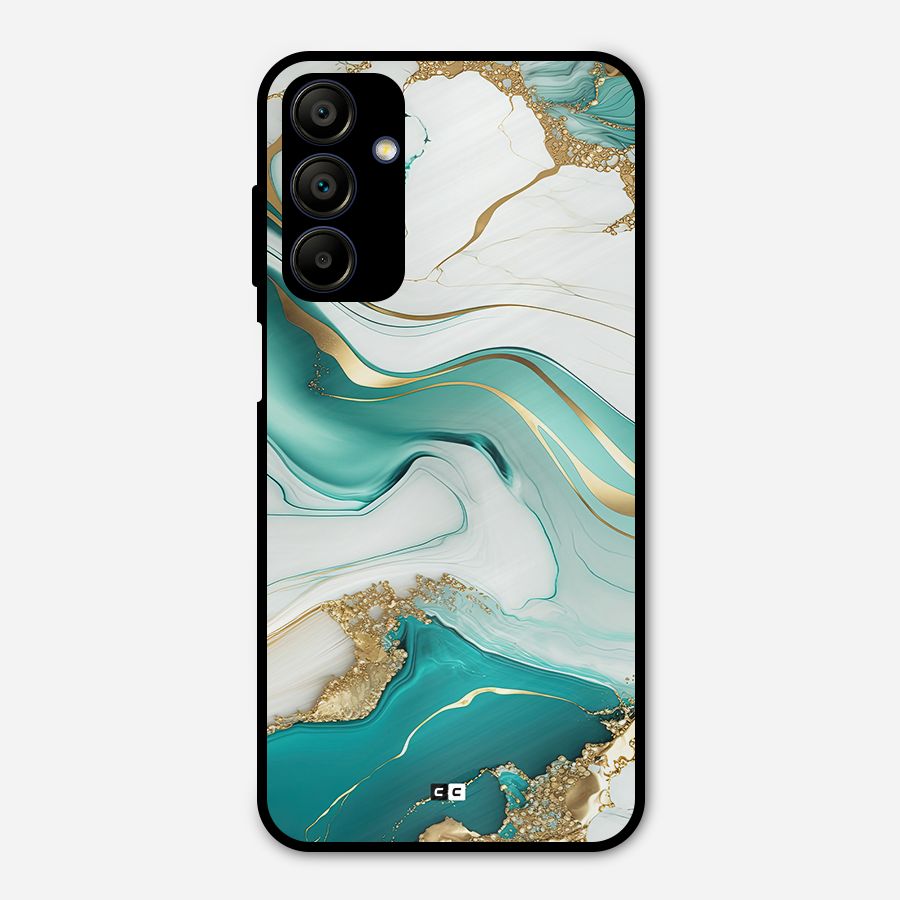 Marvelous Marble Metal Back Case for Galaxy A15 5G