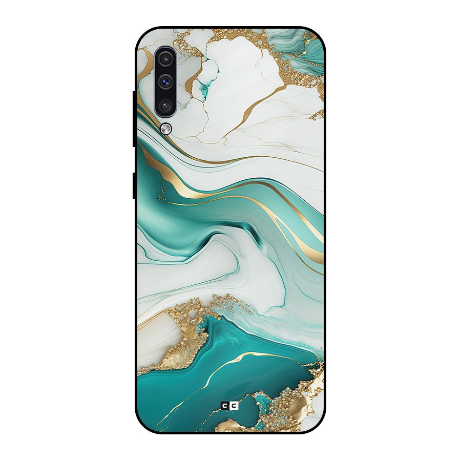 Marvelous Marble Metal Back Case for Galaxy A50