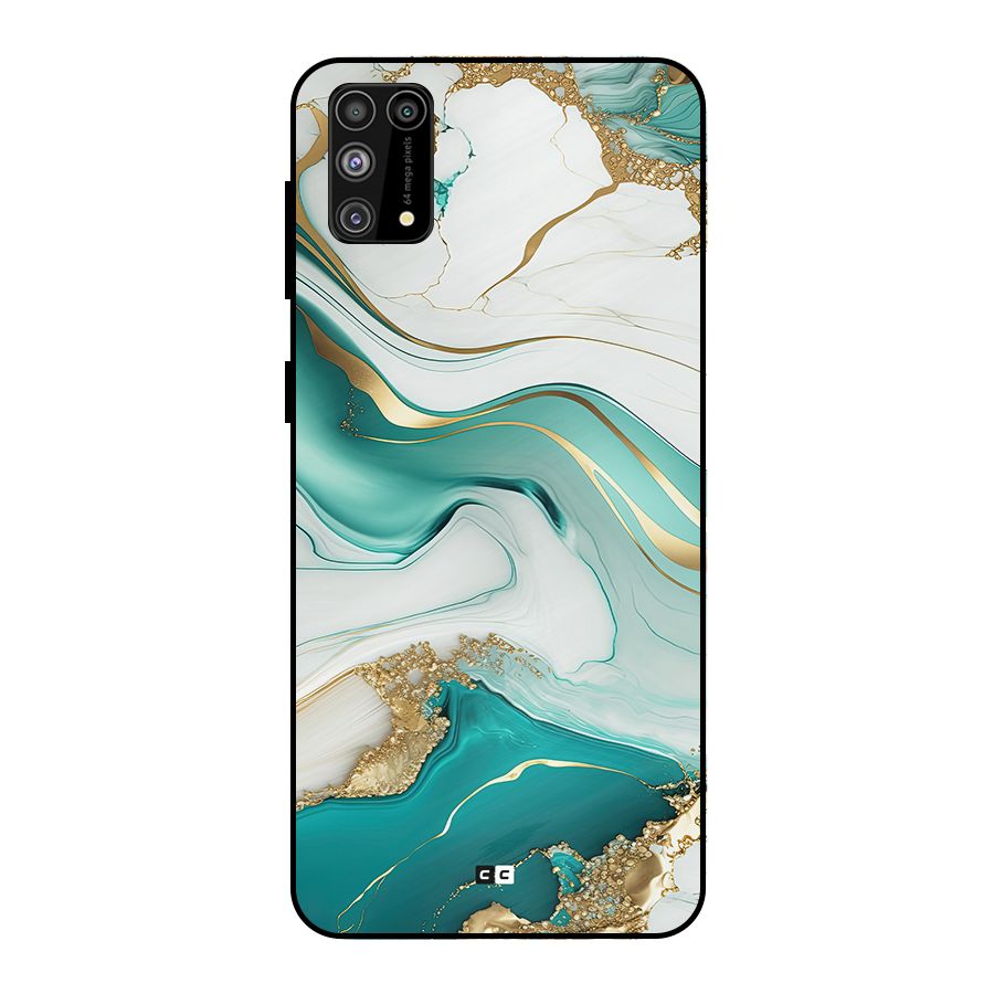 Marvelous Marble Metal Back Case for Galaxy F41
