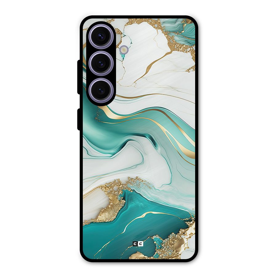 Marvelous Marble Metal Back Case for Galaxy S24