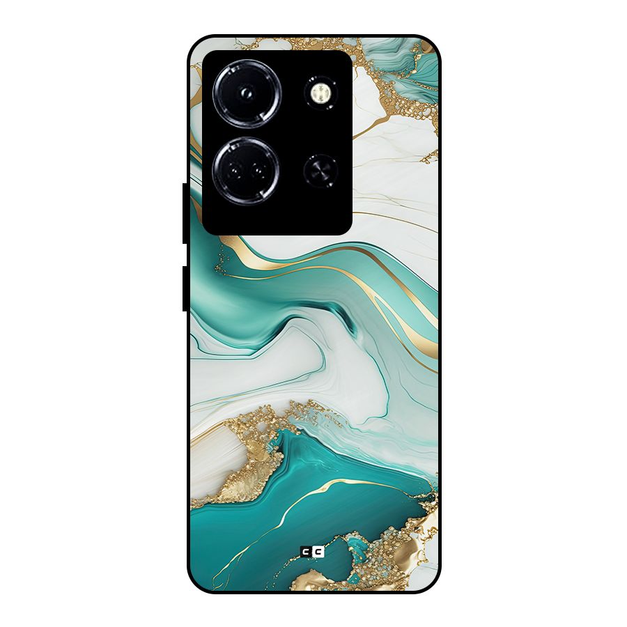 Marvelous Marble Metal Back Case for Infinix Note 30 5G