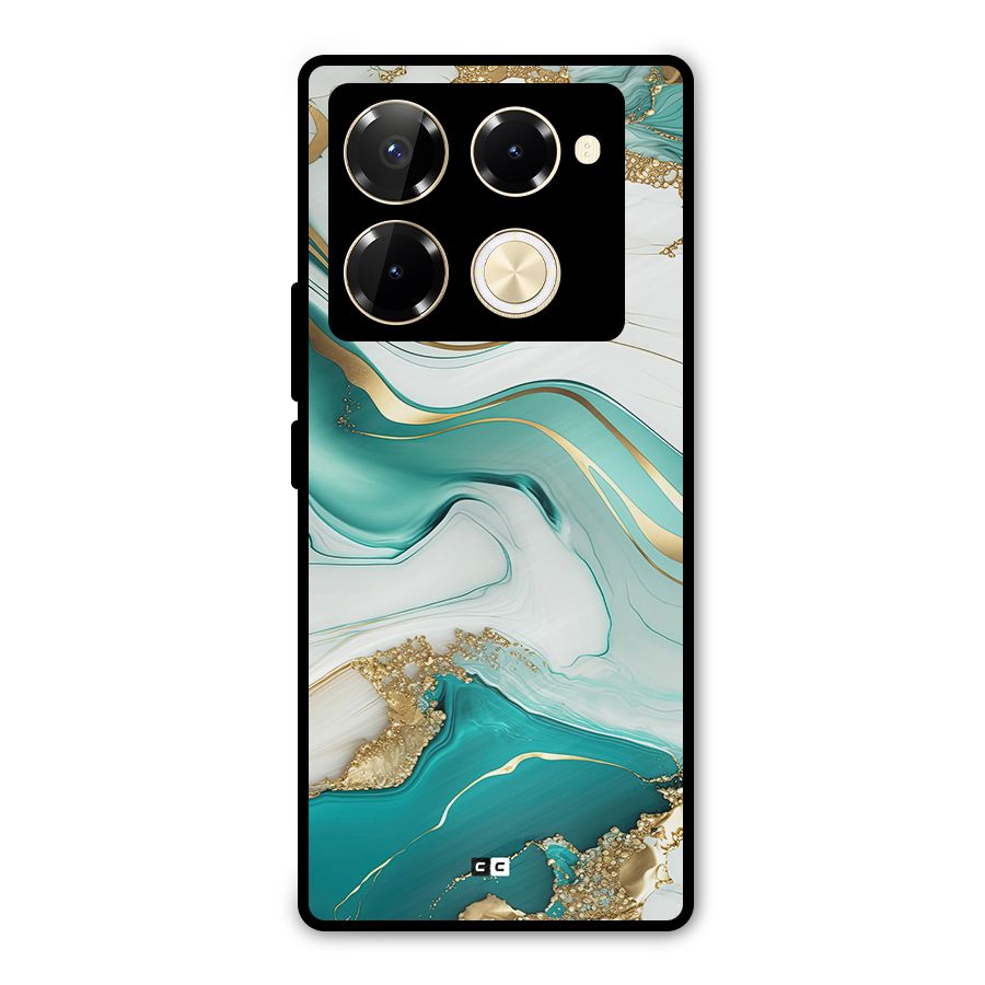 Marvelous Marble Metal Back Case for Infinix Note 40 Pro