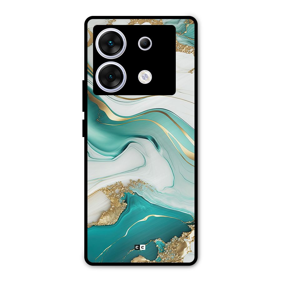 Marvelous Marble Metal Back Case for Infinix Zero 30 5G