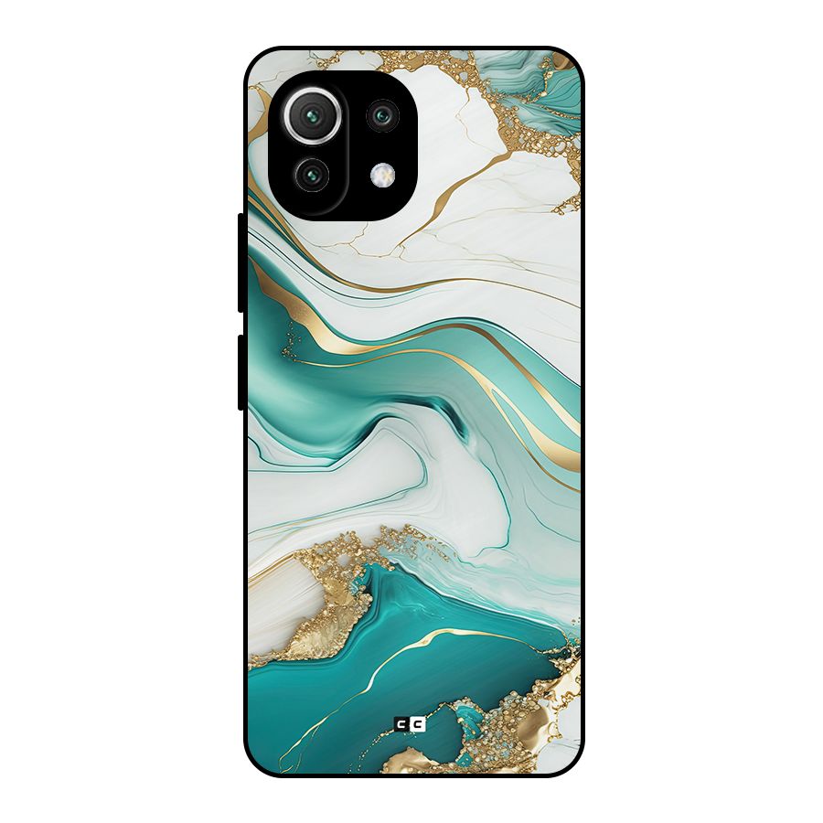 Marvelous Marble Metal Back Case for Mi 11 Lite