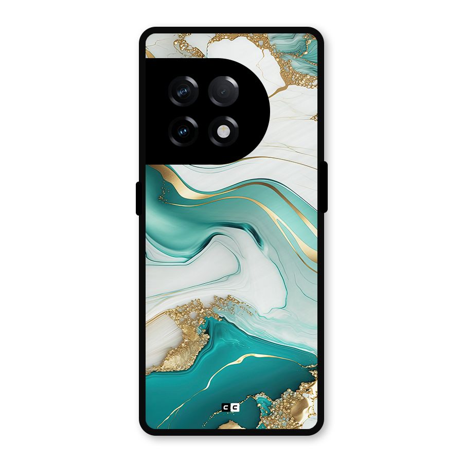 Marvelous Marble Metal Back Case for OnePlus 11R