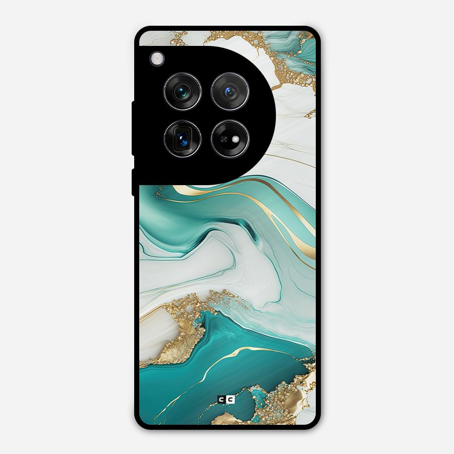 Marvelous Marble Metal Back Case for OnePlus 12
