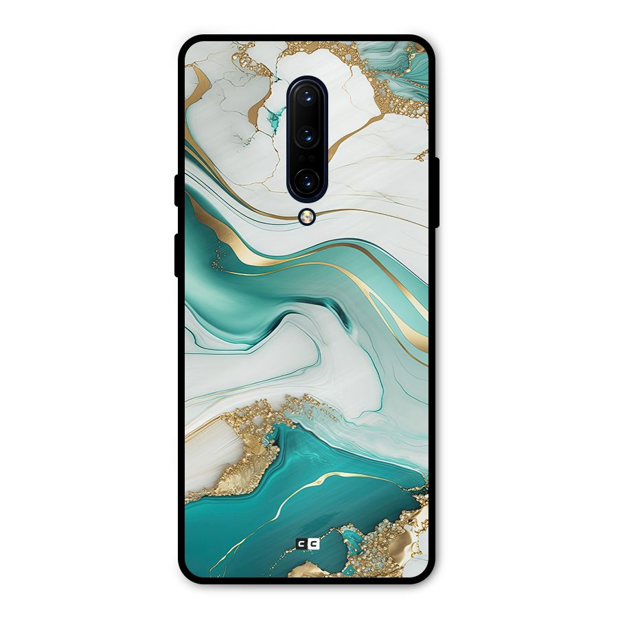 Marvelous Marble Metal Back Case for OnePlus 7 Pro