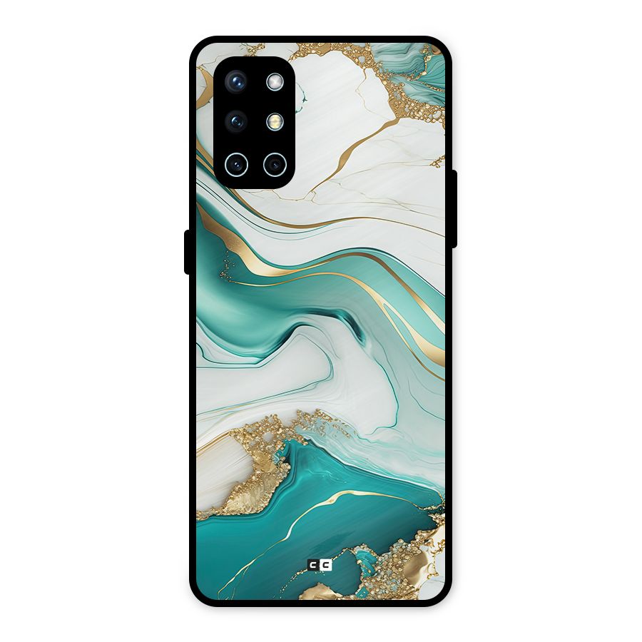 Marvelous Marble Metal Back Case for OnePlus 9R