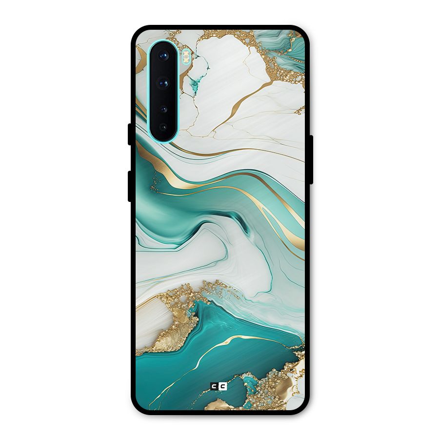 Marvelous Marble Metal Back Case for OnePlus Nord
