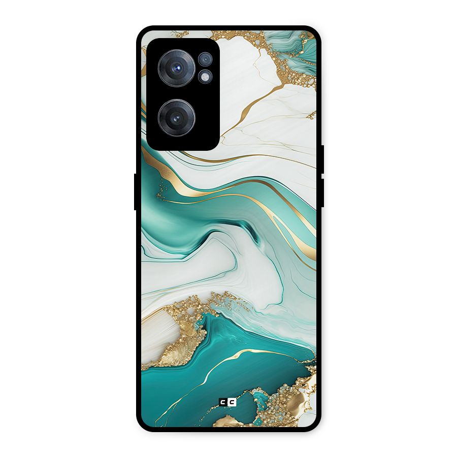 Marvelous Marble Metal Back Case for OnePlus Nord CE 2 5G