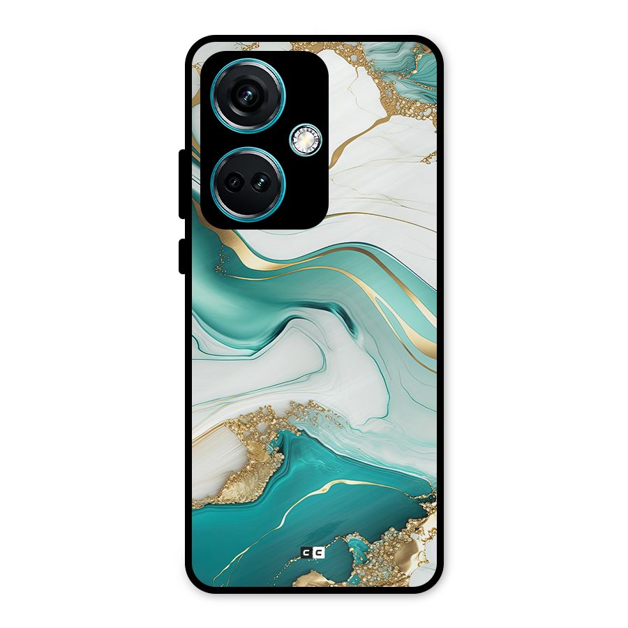 Marvelous Marble Metal Back Case for OnePlus Nord CE 3 5G