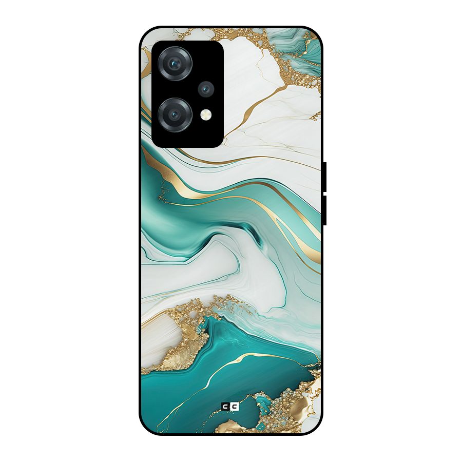 Marvelous Marble Metal Back Case for OnePlus Nord CE 2 Lite 5G