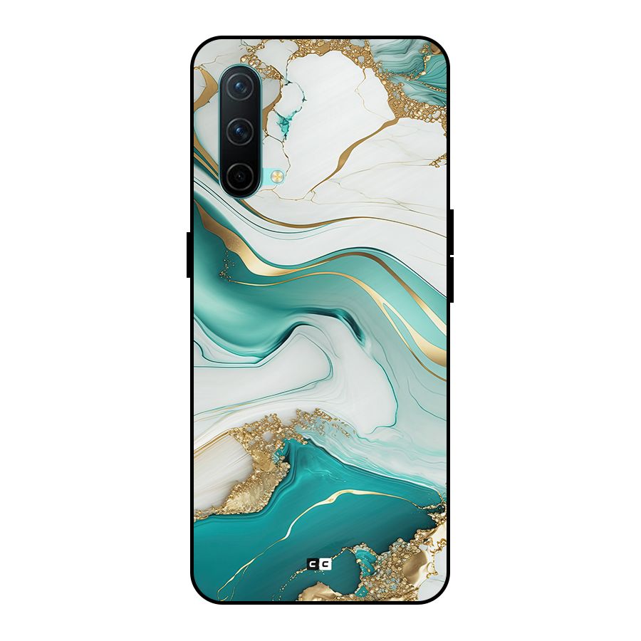 Marvelous Marble Metal Back Case for OnePlus Nord CE 5G