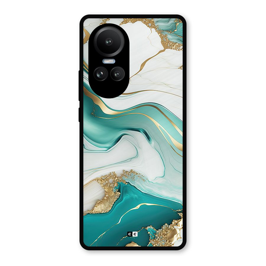 Marvelous Marble Metal Back Case for Oppo Reno10
