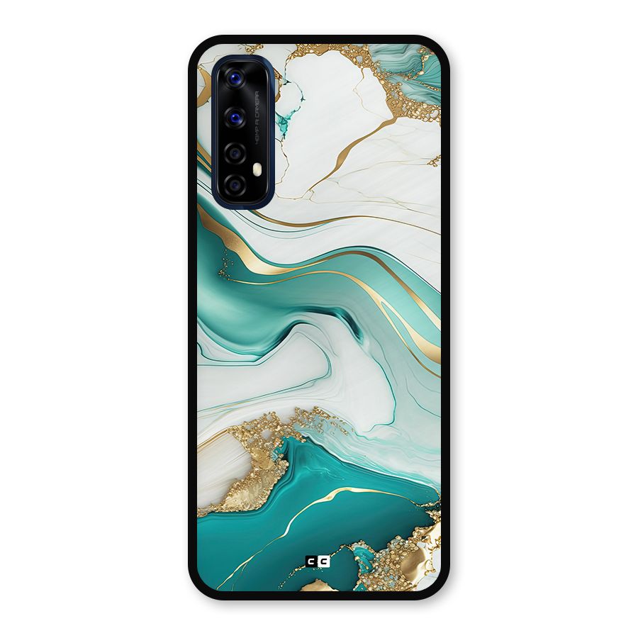 Marvelous Marble Metal Back Case for Realme 7