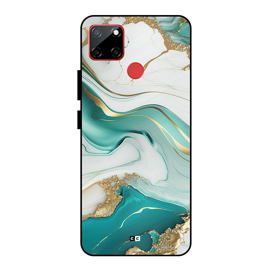 Marvelous Marble Metal Back Case for Realme C12