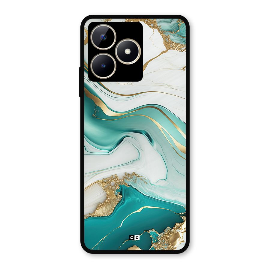 Marvelous Marble Metal Back Case for Realme C53
