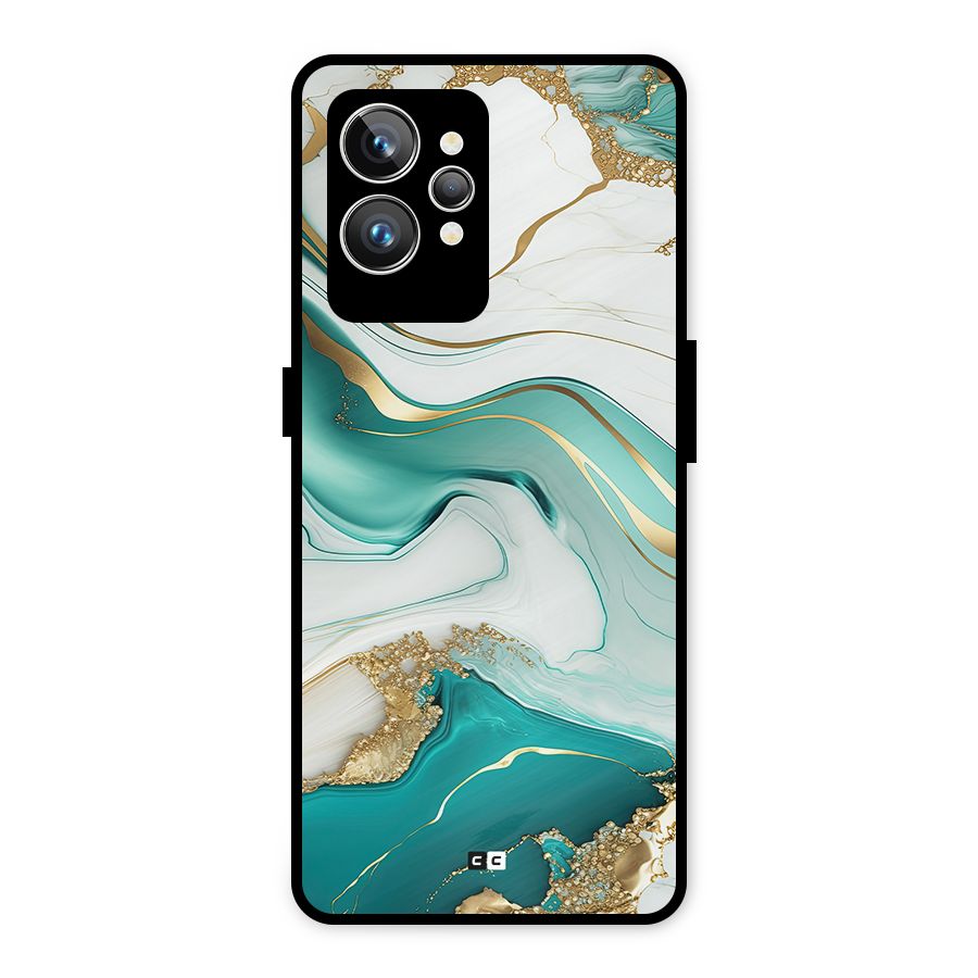 Marvelous Marble Metal Back Case for Realme GT2 Pro