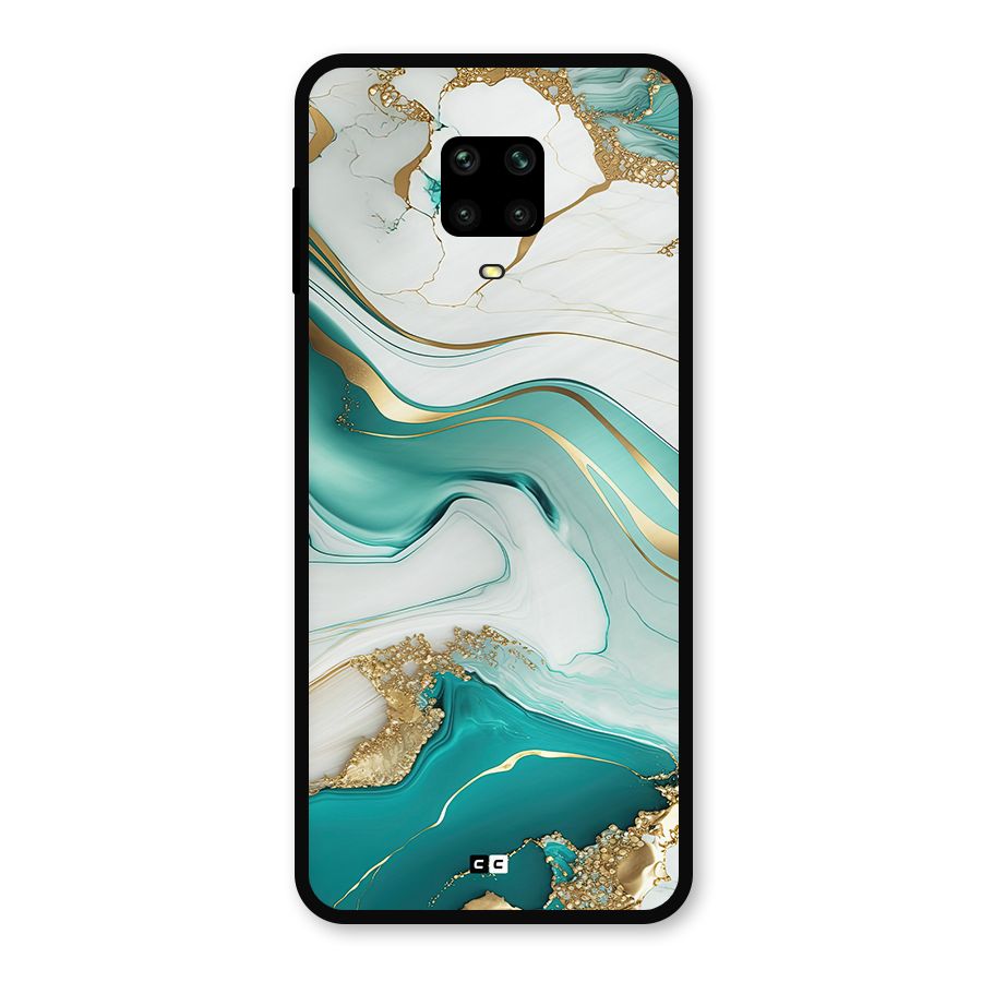 Marvelous Marble Metal Back Case for Redmi Note 9 Pro