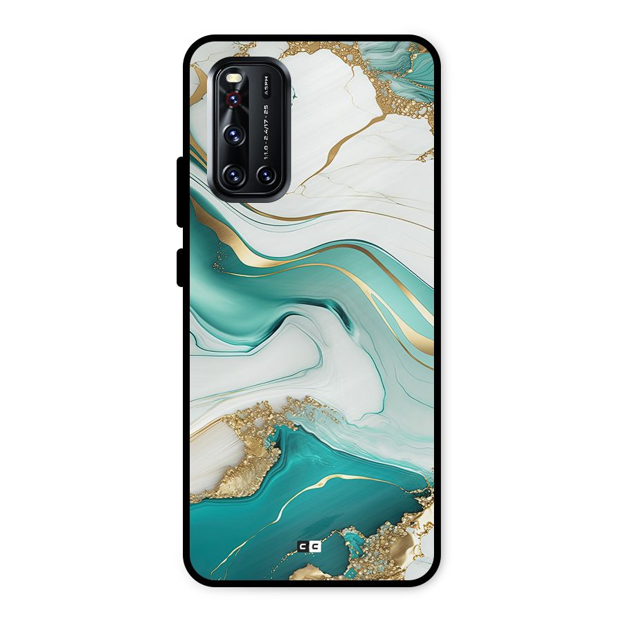 Marvelous Marble Metal Back Case for Vivo V19