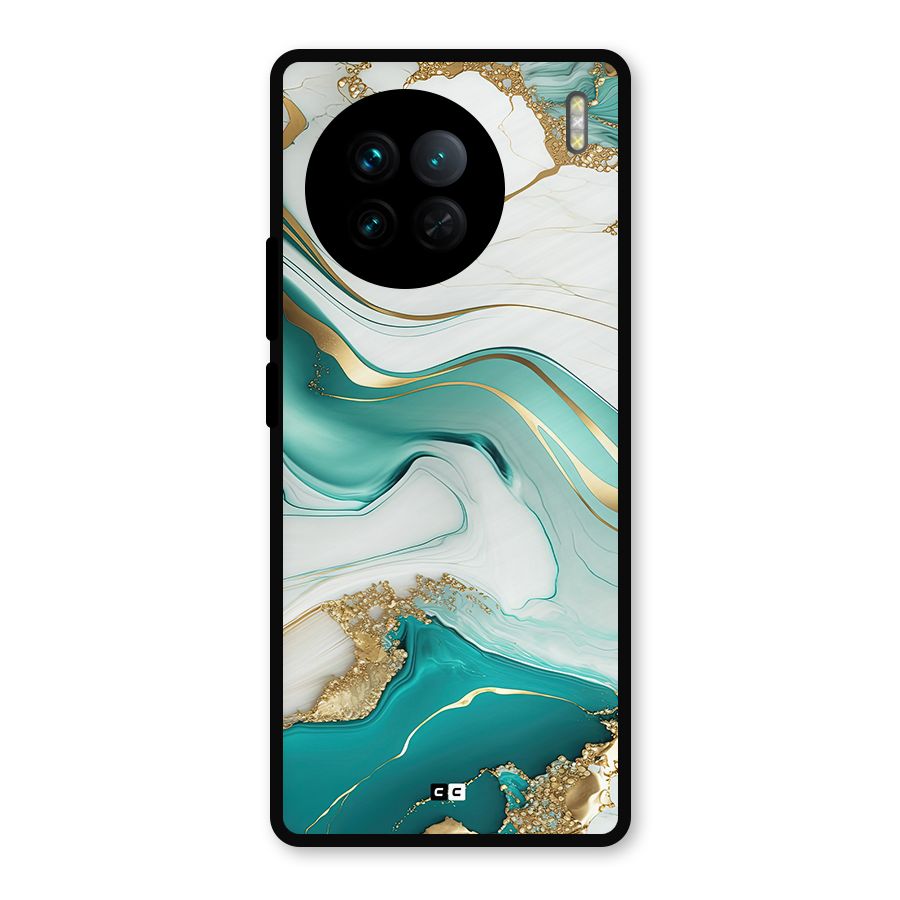 Marvelous Marble Metal Back Case for Vivo X90