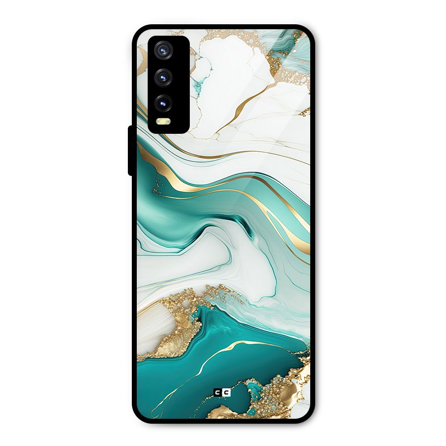 Marvelous Marble Metal Back Case for Vivo Y20