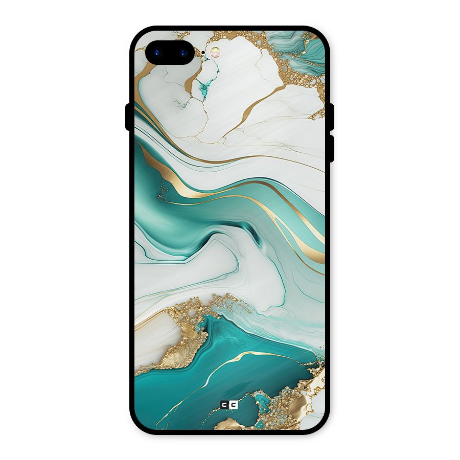 Marvelous Marble Metal Back Case for iPhone 8 Plus