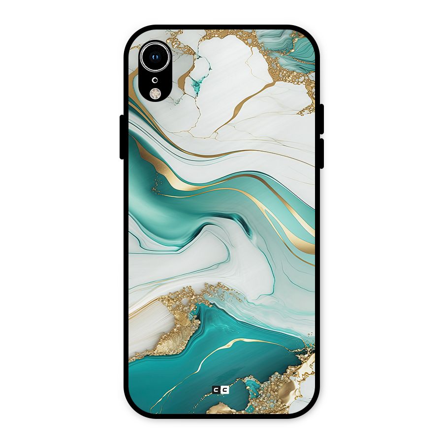 Marvelous Marble Metal Back Case for iPhone XR