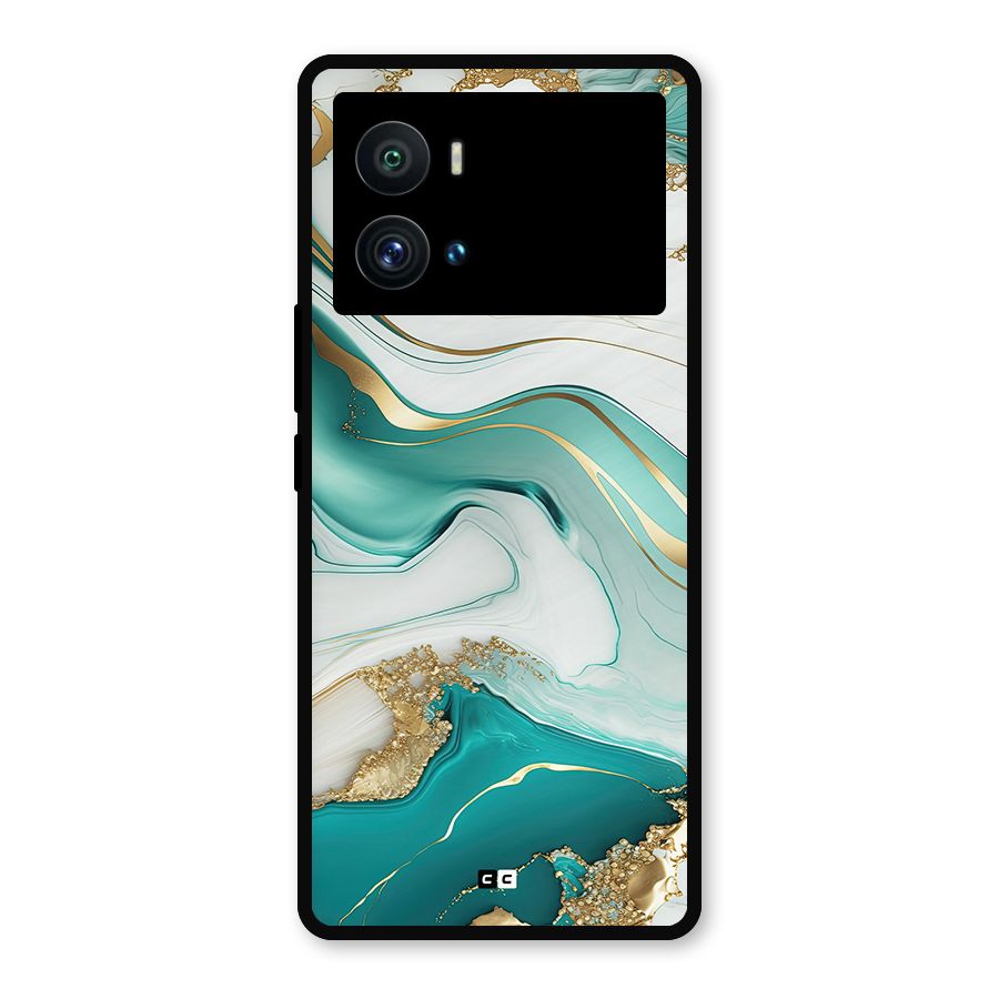 Marvelous Marble Metal Back Case for iQOO 9 Pro